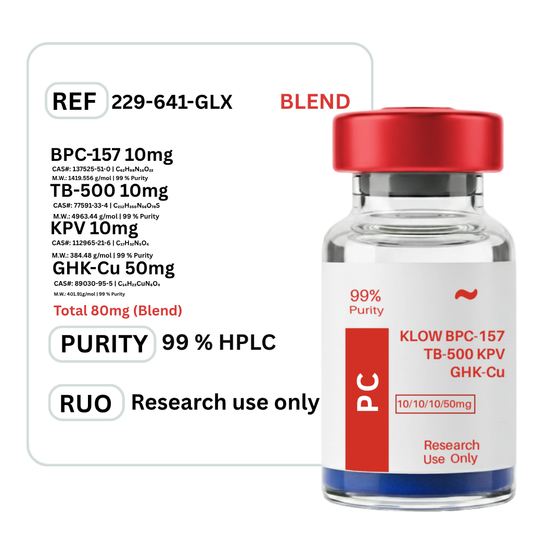 KLOW Blend - GHK-CU + TB-500 + BPC-157 + KPV 10mg
